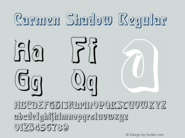 Carmen Shadow Regular 2.12图片样张