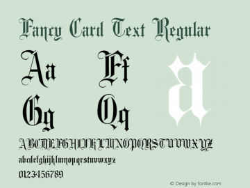 Fancy Card Text Regular 001.034图片样张