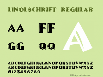 Linolschrift Regular 1.25图片样张