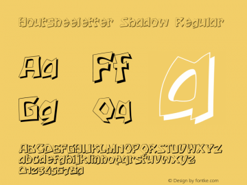 Houtsneeletter Shadow Regular 002.001图片样张