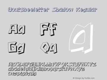 Houtsneeletter Shadow Regular 002.001图片样张