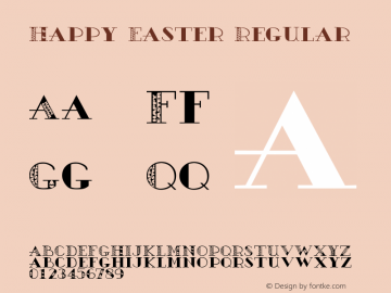 Happy Easter Regular 001.000 Font Sample
