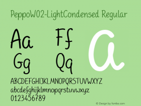 Peppo W02 Light Condensed Version 2.00图片样张