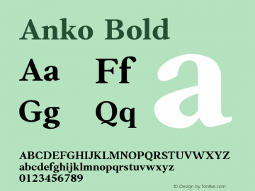 Anko-Bold Version 1.0 | wf-rip DC20190520图片样张