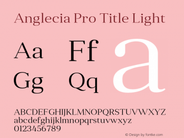 AngleciaProTitle-Light Version 001.000图片样张