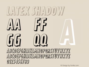 LatexShadow Version 1.000 | wf-rip DC20150115图片样张