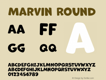 MarvinRound Version 2.000 | wf-rip DC20121015 Font Sample