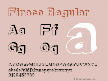 Firaco Regular Version 1.000 Font Sample