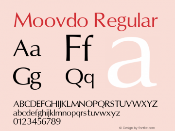 Moovdo Regular Version 1.000图片样张