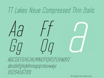 TT Lakes Neue Compressed Thin Italic 1.000.18052020图片样张