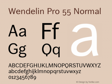 Wendelin Pro 55 Normal 6.015图片样张