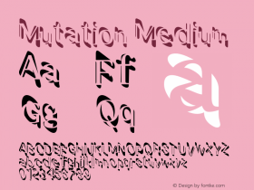 Mutation Medium Version 001.000 Font Sample