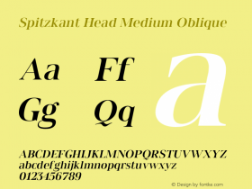 SpitzkantHead-MediumOblique Version 1.000;hotconv 1.0.109;makeotfexe 2.5.65596;com.myfonts.easy.julien-fincker.spitzkant.head-medium-oblique.wfkit2.version.5w89图片样张