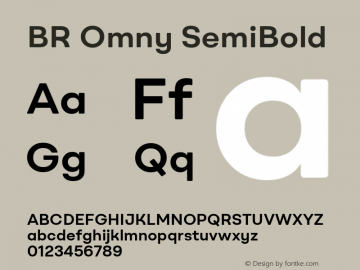 BROmny-SemiBold Version 1.000;hotconv 1.0.109;makeotfexe 2.5.65596图片样张