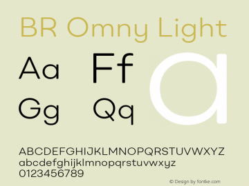 BROmny-Light Version 1.000;hotconv 1.0.109;makeotfexe 2.5.65596 Font Sample