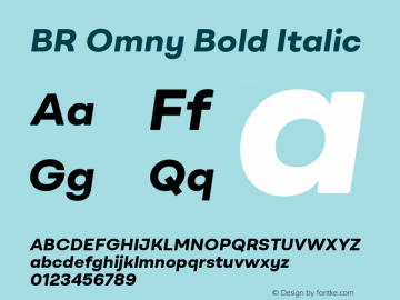 BROmny-BoldItalic Version 1.001;hotconv 1.0.109;makeotfexe 2.5.65596 Font Sample