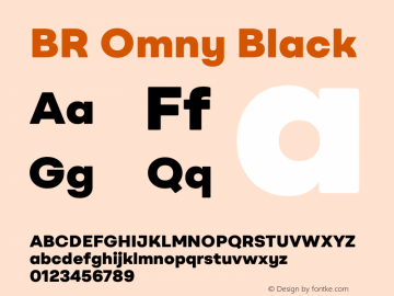BROmny-Black Version 1.000;hotconv 1.0.109;makeotfexe 2.5.65596图片样张
