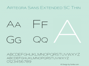 Artegra Sans Extended SC Thin Version 1.00;com.myfonts.easy.artegra.artegra-sans.sc-extend-thin.wfkit2.version.4Kot Font Sample