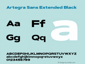 Artegra Sans Extended Black Version 1.00;com.myfonts.easy.artegra.artegra-sans.extend-black.wfkit2.version.4Kqo Font Sample