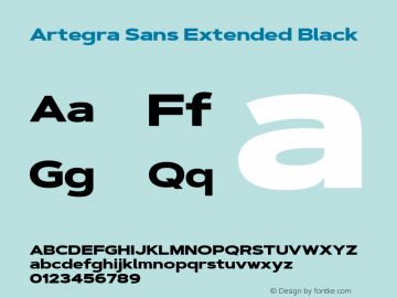 Artegra Sans Extended Black Version 1.00;com.myfonts.easy.artegra.artegra-sans.extend-black.wfkit2.version.4Kqo图片样张