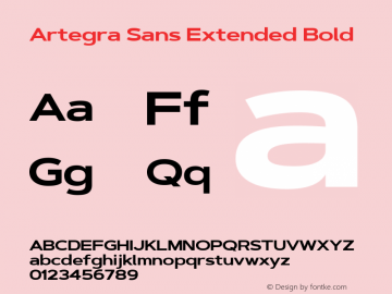 Artegra Sans Extended Bold Version 1.00;com.myfonts.easy.artegra.artegra-sans.extend-bold.wfkit2.version.4KqV图片样张