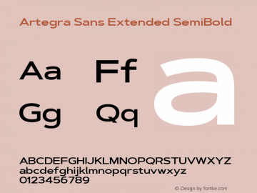 Artegra Sans Extended SemiBold Version 1.00;com.myfonts.easy.artegra.artegra-sans.extend-semibold.wfkit2.version.4KoD图片样张