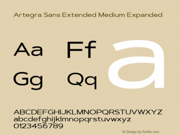 Artegra Sans Extended Med Exp Version 1.00;com.myfonts.easy.artegra.artegra-sans.extend-medium.wfkit2.version.4KrA Font Sample