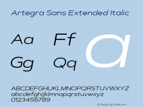 Artegra Sans Extended Italic Version 1.00;com.myfonts.easy.artegra.artegra-sans.extend-regular-italic.wfkit2.version.4KrJ Font Sample