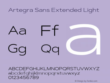 Artegra Sans Extended Light Version 1.00;com.myfonts.easy.artegra.artegra-sans.extend-light.wfkit2.version.4Krn图片样张