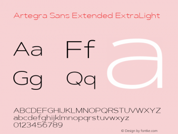 Artegra Sans Extended ExtLt Version 1.00;com.myfonts.easy.artegra.artegra-sans.extend-extralight.wfkit2.version.4Krb图片样张