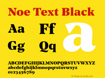 Noe Text Black Version 1.001图片样张