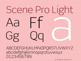 Scene Pro Light Version 1.012;PS 001.000;Core 1.0.38;makeotf.lib1.6.5960图片样张