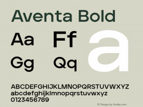 Aventa-Bold Version 1.002 | wf-rip DC20200415图片样张