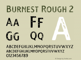 Burnest Rough 2 Version 1.000;hotconv 1.0.109;makeotfexe 2.5.65596图片样张