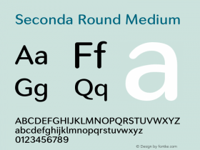 SecondaRound-Medium Version 1.12          UltraPrecision Font Font Sample