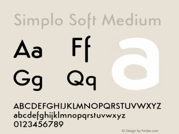 SimploSoft-Medium Version 1.07          UltraPrecision Font Font Sample