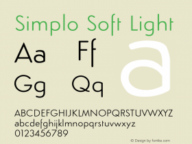 SimploSoft-Light Version 1.07          UltraPrecision Font Font Sample