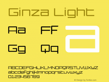 Ginza-Light Version 1.000 2008 initial release图片样张