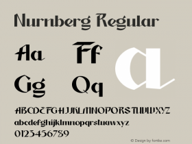 Nurnberg Regular Version 1.000 | wf-rip DC20190525 Font Sample