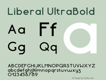 Liberal-UltraBold Version 1.000 | wf-rip DC20180130图片样张