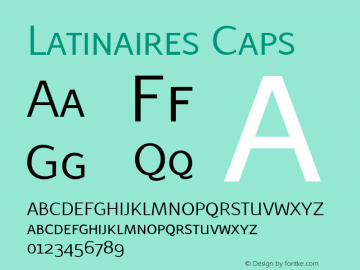 Latinaires Caps 1.00 Font Sample