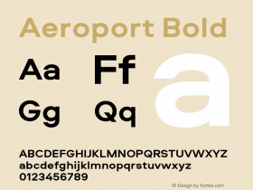 Aeroport-Bold Version 2.000 | wf-rip DC20171025图片样张
