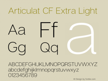 Articulat CF Extra Light Version 2.600 | wf-rip DC20190115图片样张