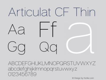 Articulat CF Thin Version 2.600 | wf-rip DC20190115图片样张