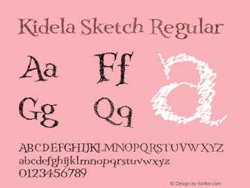 Kidela Sketch W01 Regular Version 1.00图片样张