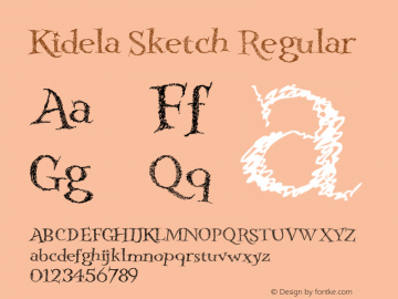 Kidela Sketch W01 Regular Version 1.00图片样张