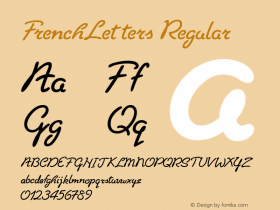 FrenchLetters Regular Version 001.000图片样张