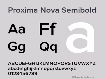 Proxima Nova Lt Bold Version 1.000;PS 001.000;hotconv 1.0.38 Font Sample