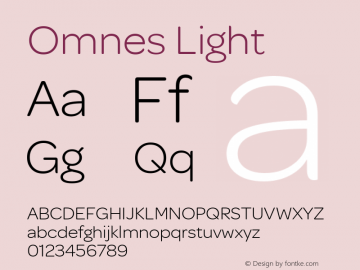 Omnes Light 001.000图片样张