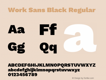 Work Sans Black Version 1.400图片样张